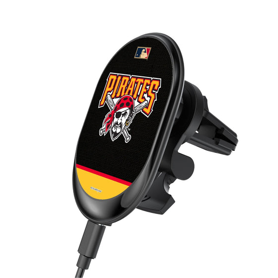 Pittsburgh Pirates 1997-2013 - Cooperstown Collection Solid Wordmark Wireless Car Charger - 757 Sports Collectibles