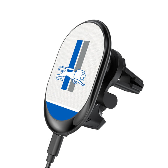 Detroit Lions Retro Solid Wordmark Wireless Car Charger - 757 Sports Collectibles