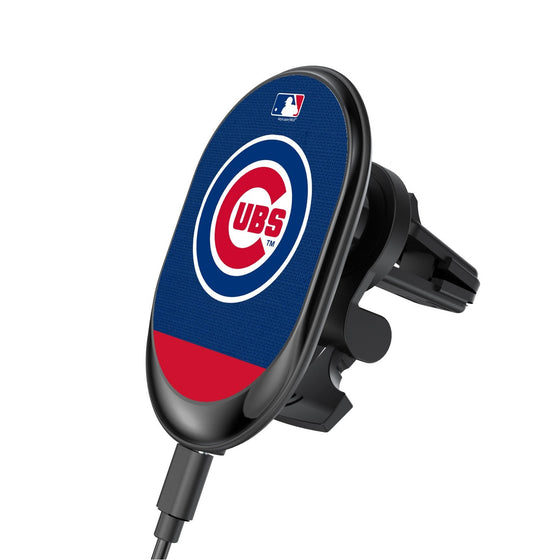 Chicago Cubs Solid Wordmark Wireless Car Charger - 757 Sports Collectibles