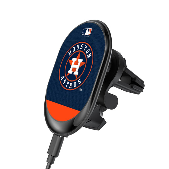 Houston Astros Solid Wordmark Wireless Car Charger - 757 Sports Collectibles