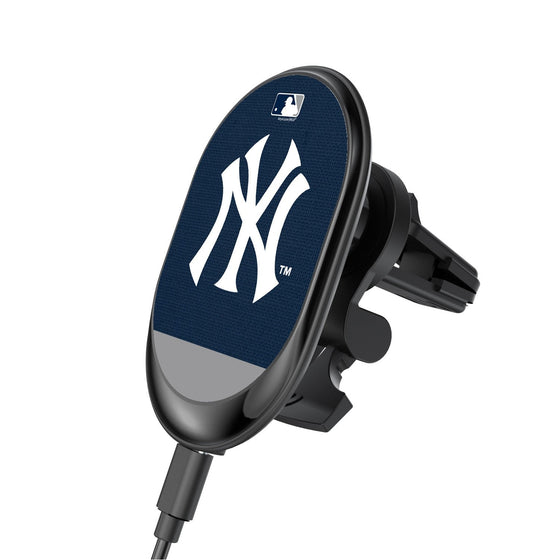 New York Yankees Solid Wordmark Wireless Car Charger - 757 Sports Collectibles