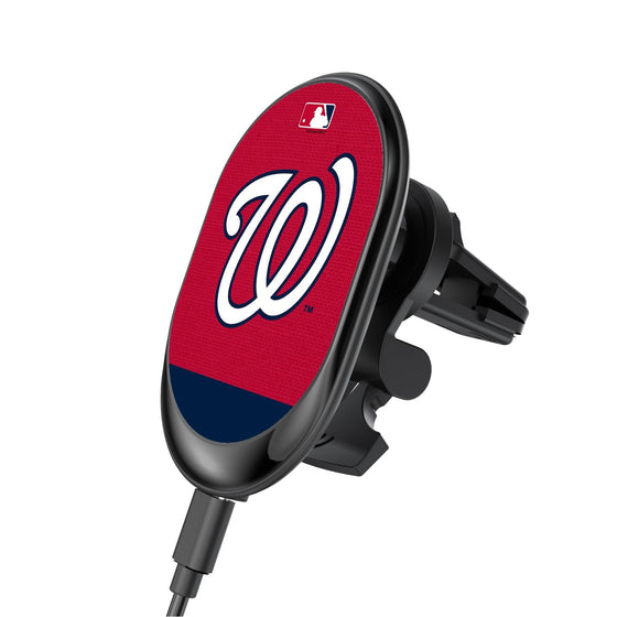 Washington Nationals Solid Wordmark Wireless Car Charger - 757 Sports Collectibles