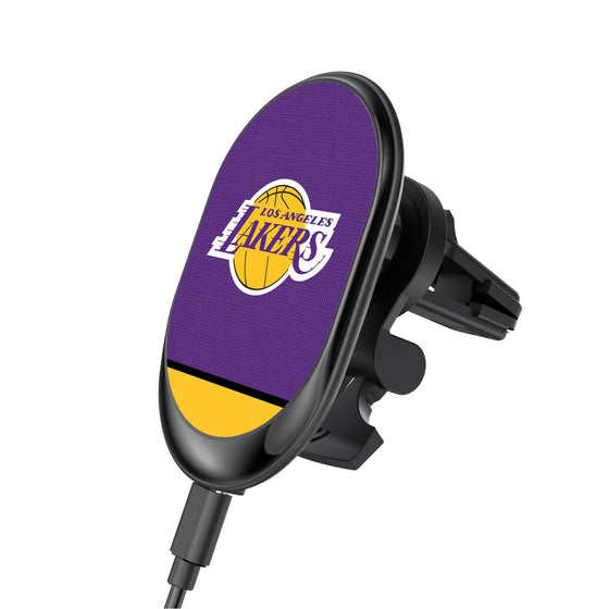 Los Angeles Lakers Solid Wordmark Wireless Car Charger-0