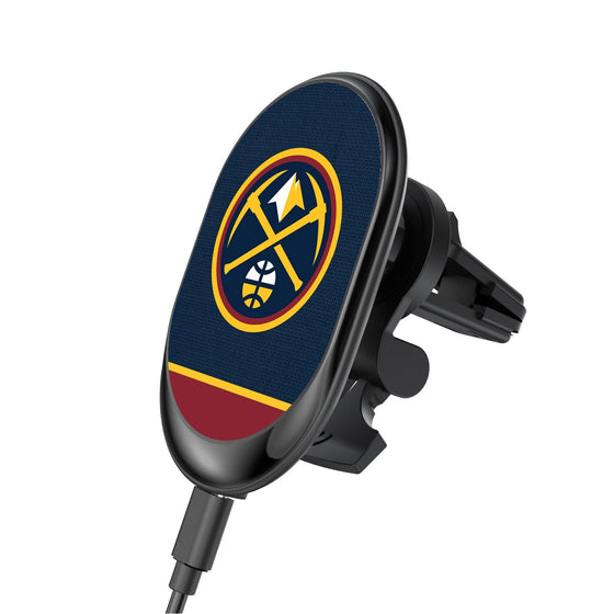 Denver Nuggets Solid Wordmark Wireless Car Charger-0