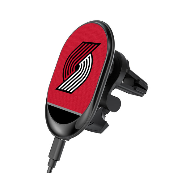 Portland Trail Blazers Solid Wordmark Wireless Car Charger-0