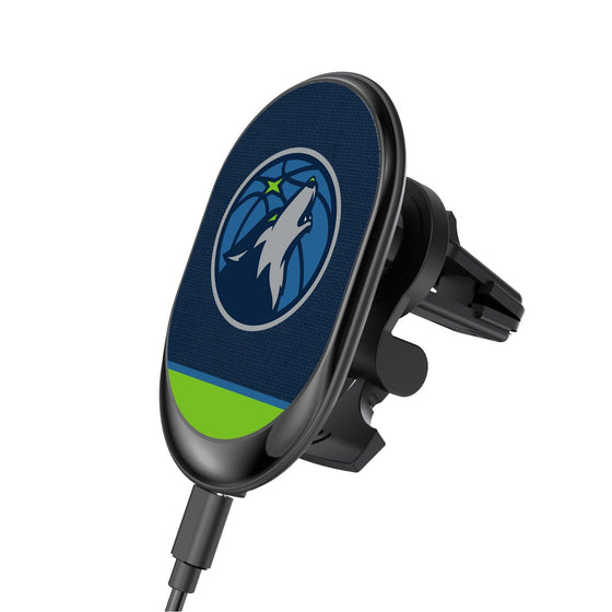 Minnesota Timberwolves Solid Wordmark Wireless Car Charger-0