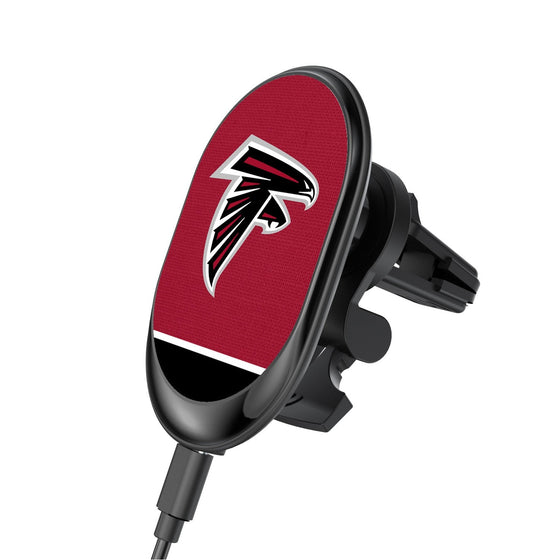 Atlanta Falcons Solid Wordmark Wireless Car Charger - 757 Sports Collectibles