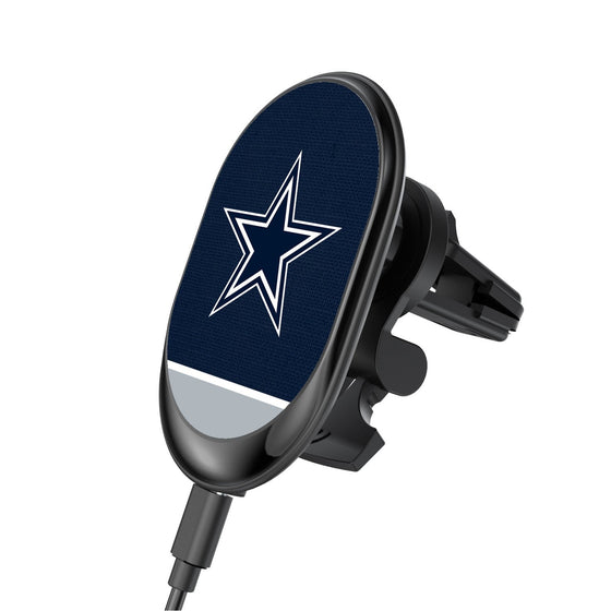 Dallas Cowboys Solid Wordmark Wireless Car Charger - 757 Sports Collectibles