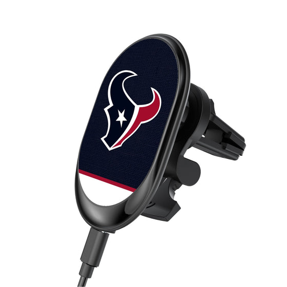 Houston Texans Solid Wordmark Wireless Car Charger - 757 Sports Collectibles