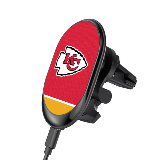 Kansas City Chiefs Solid Wordmark Wireless Car Charger - 757 Sports Collectibles