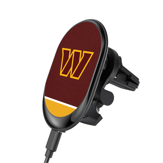 Washington Commanders Solid Wordmark Wireless Car Charger - 757 Sports Collectibles