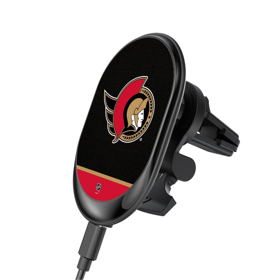 Ottawa Senators Solid Wordmark Wireless Car Charger-0