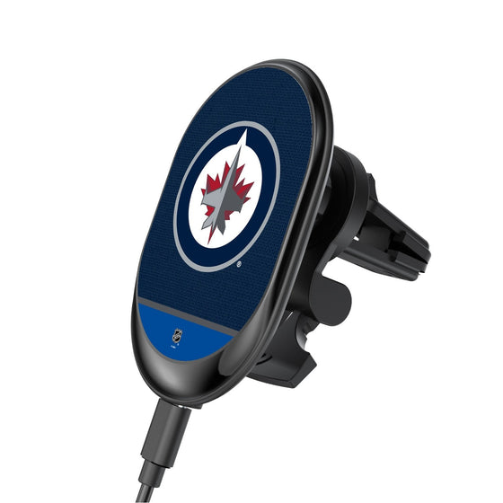 Winnipeg Jets Solid Wordmark Wireless Car Charger-0