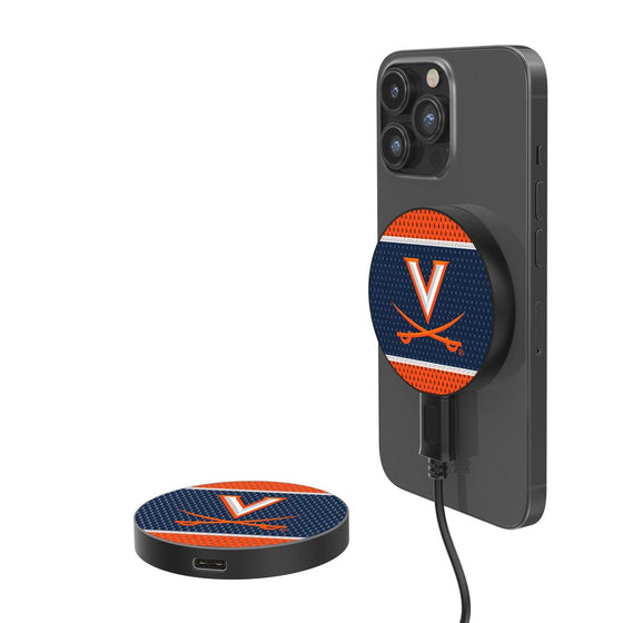 Virginia Cavaliers Mesh 15-Watt Wireless Magnetic Charger-0