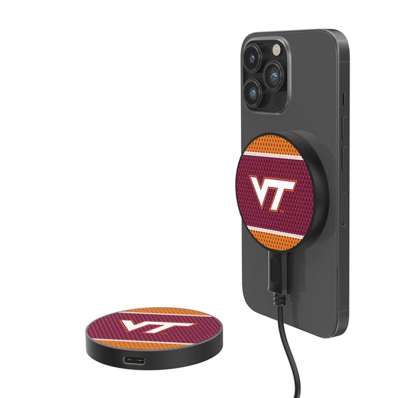 Virginia Tech Hokies Mesh 15-Watt Wireless Magnetic Charger-0