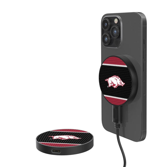 Arkansas Razorbacks Mesh 15-Watt Wireless Magnetic Charger-0