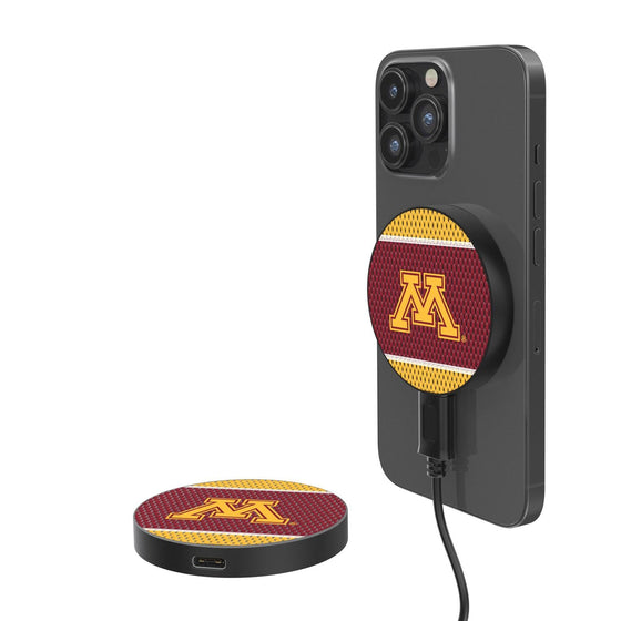 Minnesota Golden Gophers Mesh 15-Watt Wireless Magnetic Charger-0