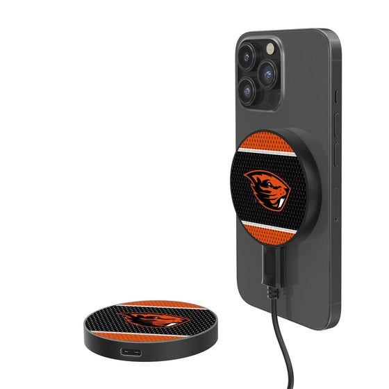 Oregon State Beavers Mesh 15-Watt Wireless Magnetic Charger-0