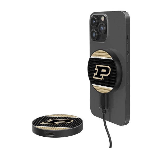 Purdue Boilermakers Mesh 15-Watt Wireless Magnetic Charger-0