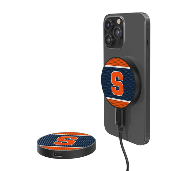 Syracuse Orange Mesh 15-Watt Wireless Magnetic Charger-0