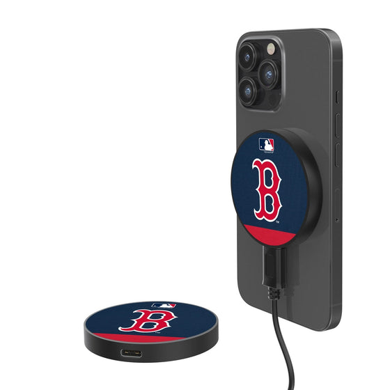 Boston Red Sox Stripe 10-Watt Wireless Magnetic Charger - 757 Sports Collectibles