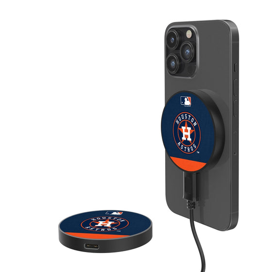 Houston Astros Stripe 10-Watt Wireless Magnetic Charger - 757 Sports Collectibles