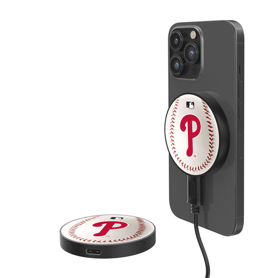 Philadelphia Phillies Baseball 10-Watt Wireless Magnetic Charger - 757 Sports Collectibles