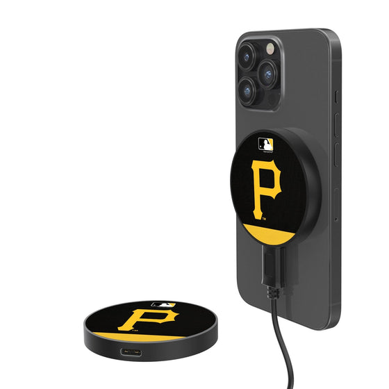 Pittsburgh Pirates Stripe 10-Watt Wireless Magnetic Charger - 757 Sports Collectibles