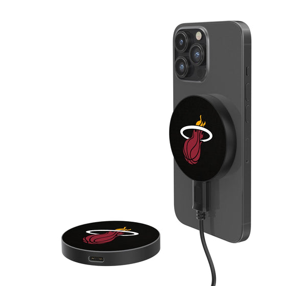 Miami Heat Solid 15-Watt Wireless Magnetic Charger-0