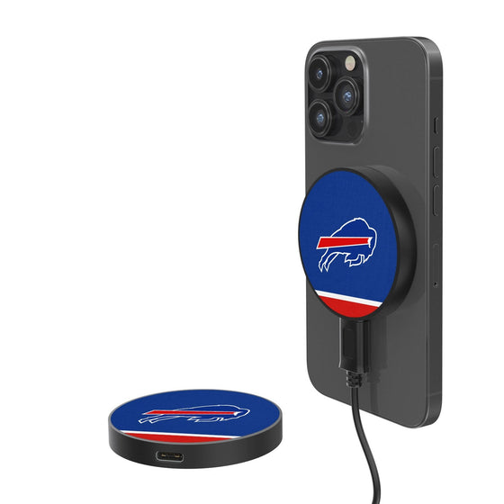Buffalo Bills Stripe 10-Watt Wireless Magnetic Charger - 757 Sports Collectibles