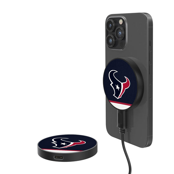 Houston Texans Stripe 10-Watt Wireless Magnetic Charger - 757 Sports Collectibles