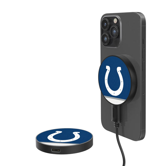 Indianapolis Colts Stripe 10-Watt Wireless Magnetic Charger - 757 Sports Collectibles
