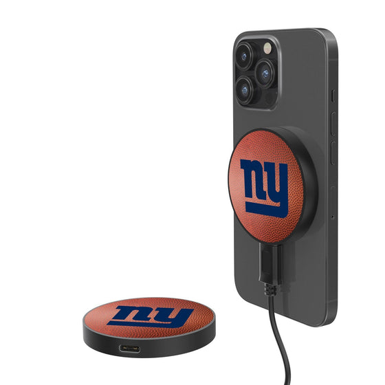 New York Giants Football 10-Watt Wireless Magnetic Charger - 757 Sports Collectibles