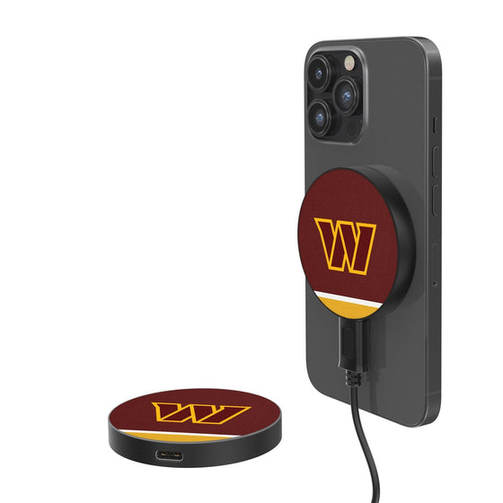 Washington Commanders Stripe 10-Watt Wireless Magnetic Charger - 757 Sports Collectibles