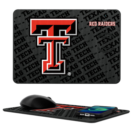 Texas Tech Red Raiders Tilt 15-Watt Wireless Charger and Mouse Pad-0