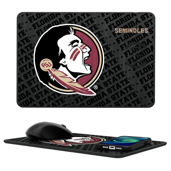 Florida State Seminoles Tilt 15-Watt Wireless Charger and Mouse Pad-0