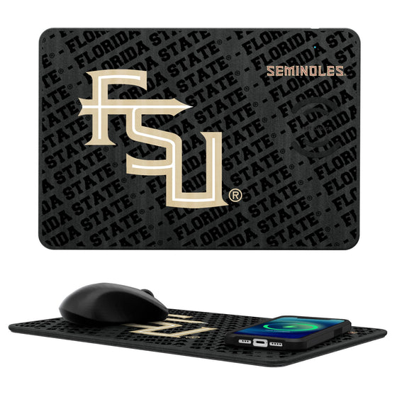 Florida State Seminoles Tilt 15-Watt Wireless Charger and Mouse Pad-0