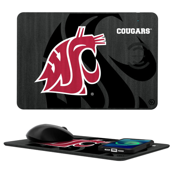 Washington State Cougars Tilt 15-Watt Wireless Charger and Mouse Pad-0