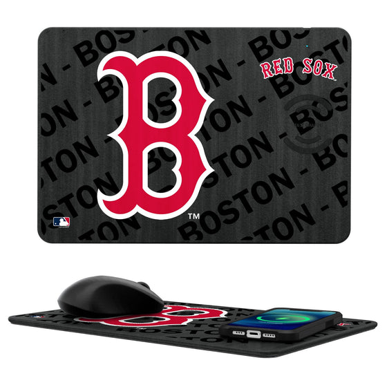 Boston Red Sox Tilt 15-Watt Wireless Charger and Mouse Pad - 757 Sports Collectibles