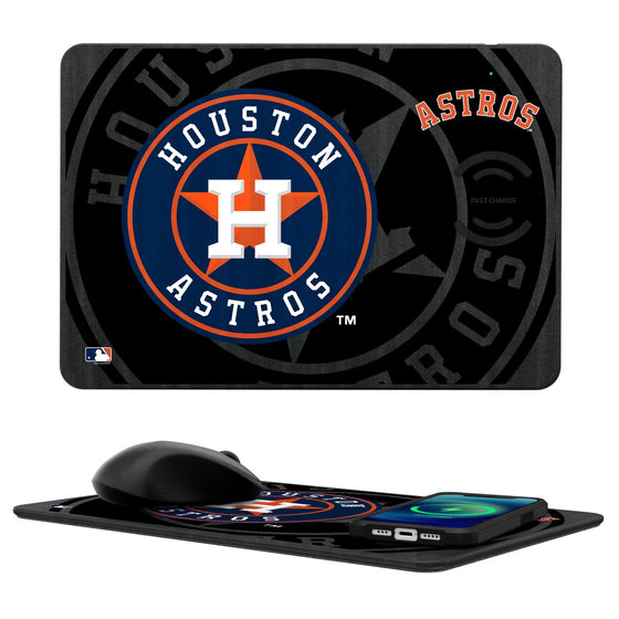 Houston Astros Tilt 15-Watt Wireless Charger and Mouse Pad - 757 Sports Collectibles