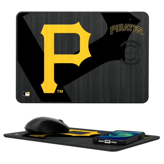 Pittsburgh Pirates Tilt 15-Watt Wireless Charger and Mouse Pad - 757 Sports Collectibles