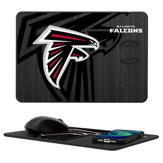Atlanta Falcons Tilt 15-Watt Wireless Charger and Mouse Pad - 757 Sports Collectibles