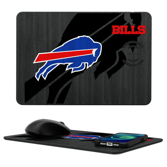 Buffalo Bills Tilt 15-Watt Wireless Charger and Mouse Pad - 757 Sports Collectibles