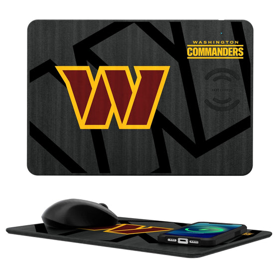 Washington Commanders Tilt 15-Watt Wireless Charger and Mouse Pad - 757 Sports Collectibles