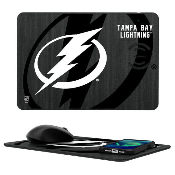 Tampa Bay Lightning Tilt 15-Watt Wireless Charger and Mouse Pad-0