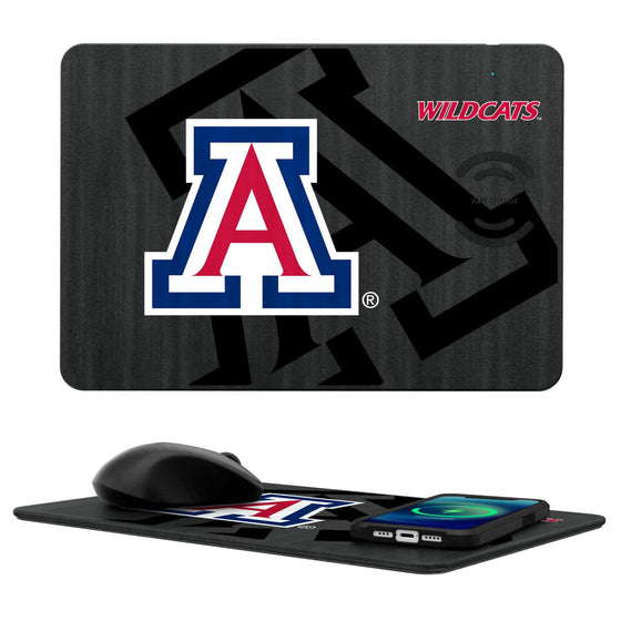 Arizona Wildcats Tilt 15-Watt Wireless Charger and Mouse Pad-0