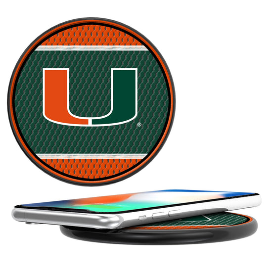 Miami Hurricanes Mesh 10-Watt Wireless Charger-0