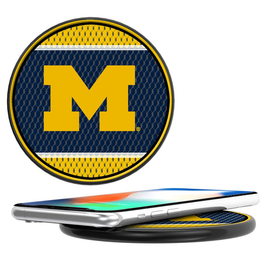 Michigan Wolverines Mesh 10-Watt Wireless Charger-0