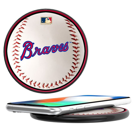 Atlanta Braves Home 2012 - Cooperstown Collection Baseball 10-Watt Wireless Charger - 757 Sports Collectibles