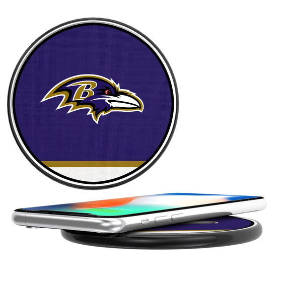 Baltimore Ravens Stripe 10-Watt Wireless Charger - 757 Sports Collectibles